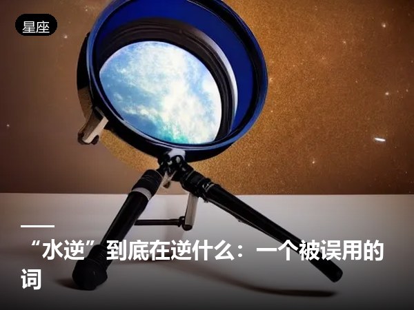 “水逆”到底在逆什么：一个被误用的词